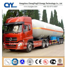 China 2015 LNG Lox Tanque Semi-remolque con ASME GB